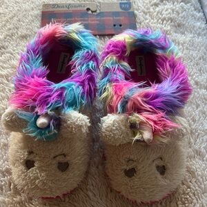 Dearfoams Multicolor Unicorn Slippers